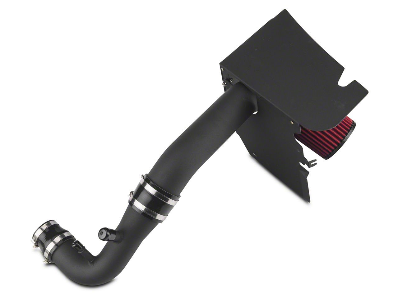 SR Performance Mustang Cold Air Intake; Black 398242 (1517 Mustang