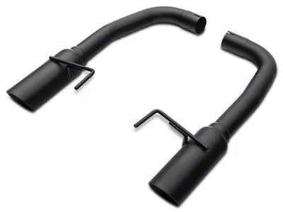 SR Performance Muffler Delete Axle-Back Exhaust with Black Tips (15-17 Mustang GT)