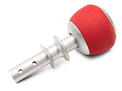 SR Performance Automatic Shifter Handle; Red Leather (15-24 Mustang, Excluding GT500)