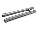C&L Cut and Clamp Resonator Delete H-Pipe (15-26 Mustang GT, Dark Horse)