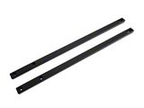 SR Performance Jacking Rails; Black (15-26 Mustang Fastback)