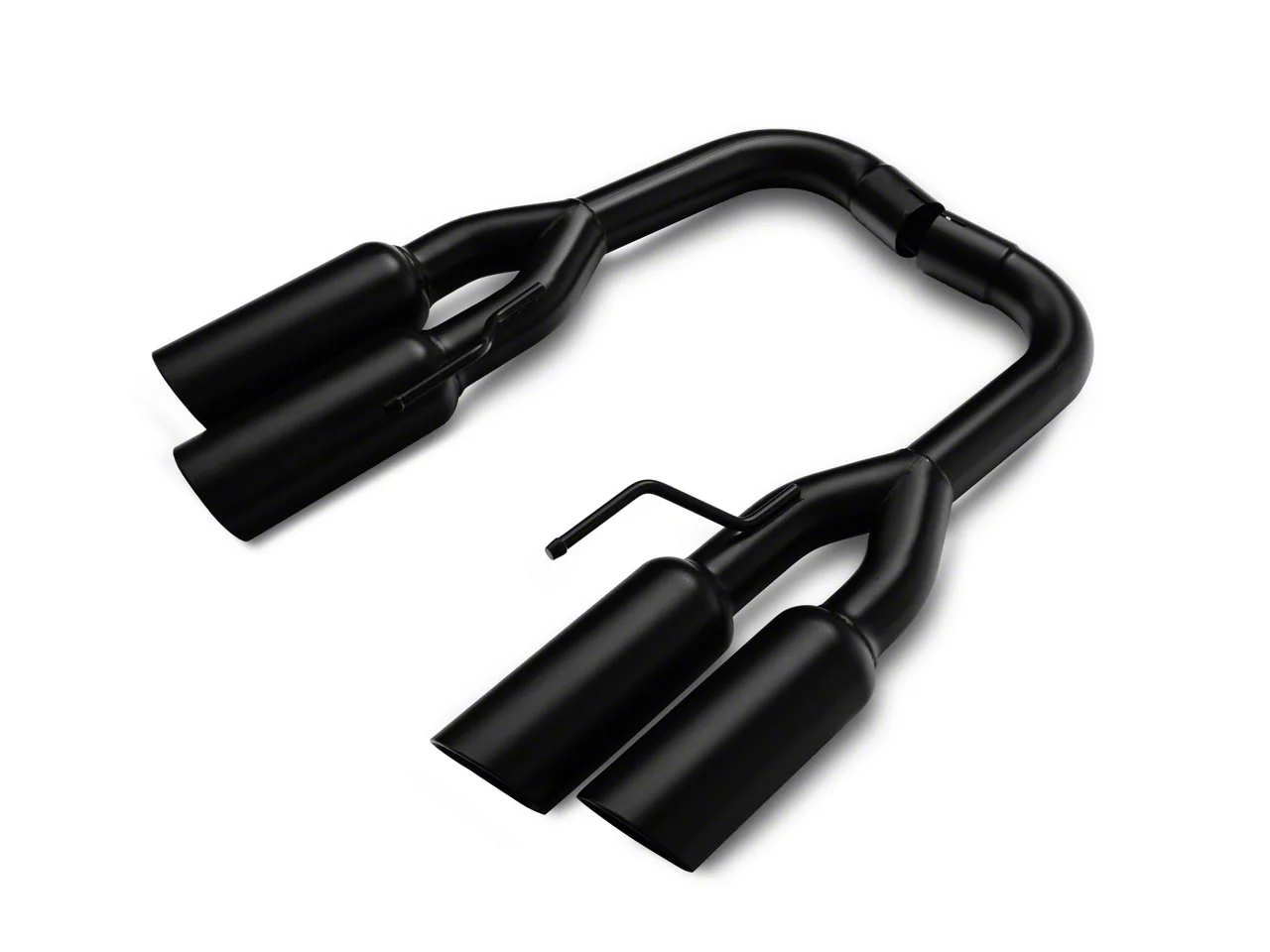 C&L Mustang Muffler Delete Axle-Back Exhaust with Black Tips C&L Mustang Muffler Delete Axle-Back Exhaust with Black Tips