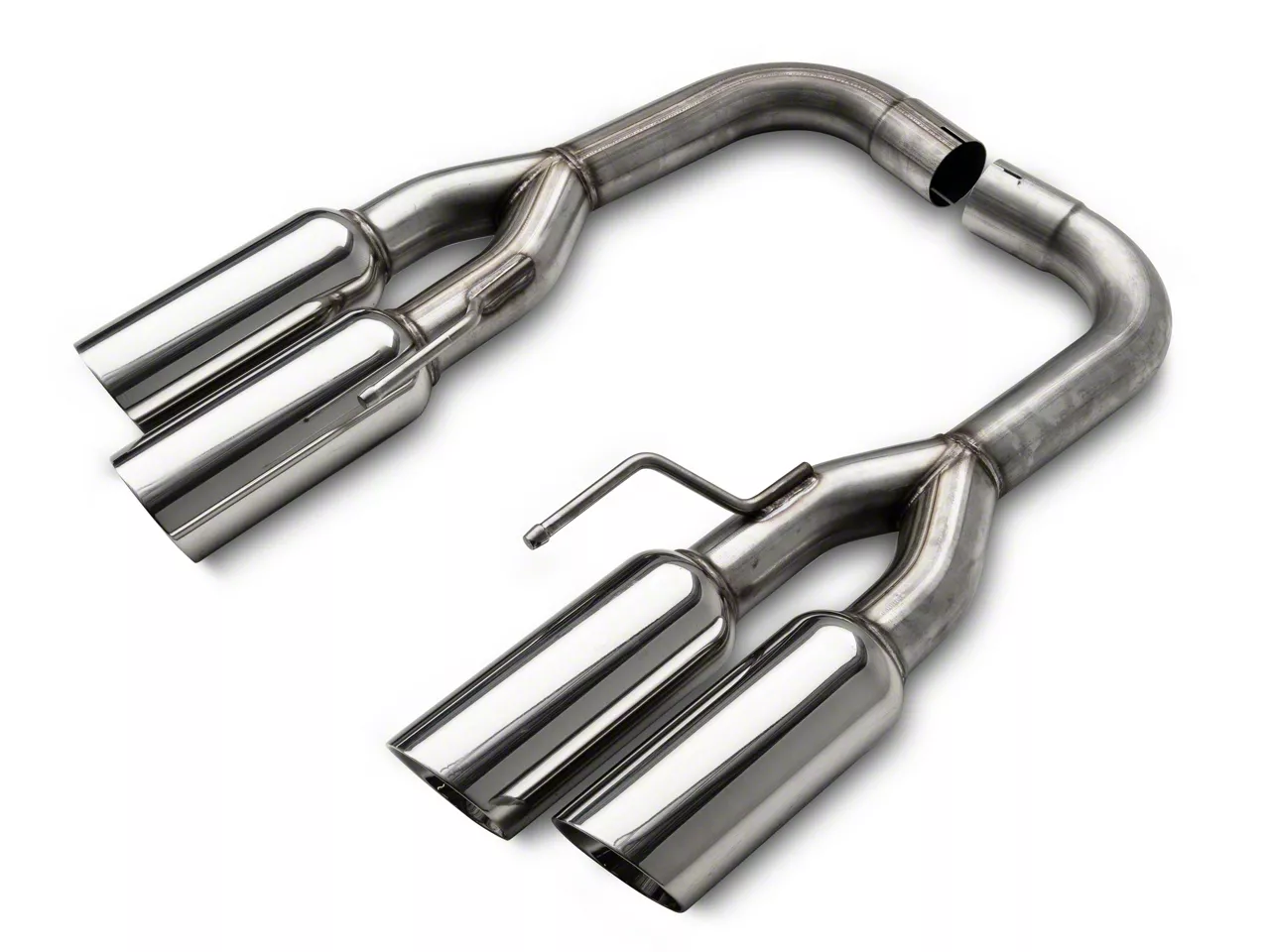 C&L Mustang Muffler Delete AxleBack Exhaust with Polished Tips 407862
