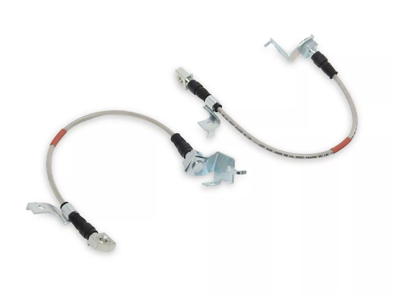 SR Performance Mustang Performance Stainless Steel Brake Line Kit; Rear