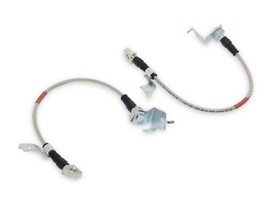 SR Performance Performance Stainless Steel Brake Line Kit; Rear (15-23 Mustang)