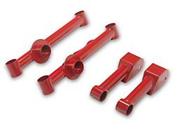 SR Performance Rear Upper and Lower Control Arms; Red (79-04 Mustang, Excluding 99-04 Cobra)