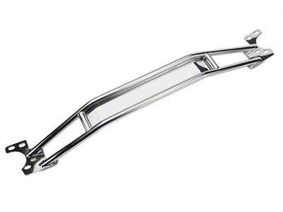 SR Performance Strut Tower Brace; Polished (15-24 Mustang GT, EcoBoost, Dark Horse)