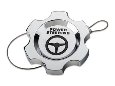 SpeedForm Modern Billet Power Steering Cap; Chrome (05-10 Mustang)