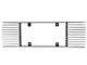SpeedForm Modern Billet Rear License Plate Frame; Polished Billet (99-04 Mustang)