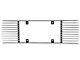 SpeedForm Modern Billet Rear License Plate Frame; Polished Billet (99-04 Mustang)