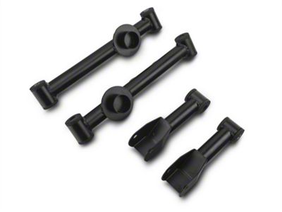 SR Performance Rear Upper and Lower Control Arms; Black (79-04 Mustang, Excluding 99-04 Cobra)