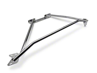 SR Performance Strut Tower Brace; Chrome (94-04 Mustang GT, V6)