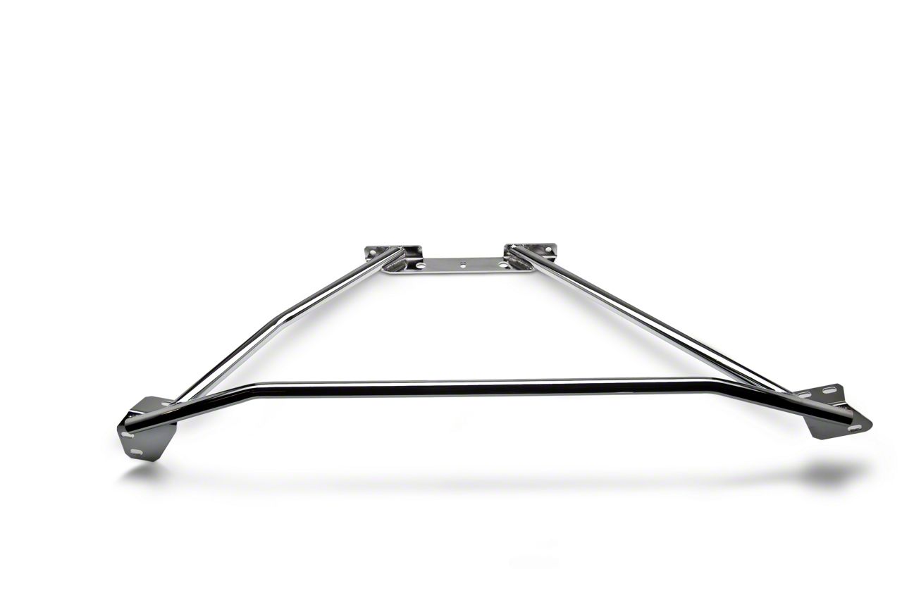 SR Performance Strut Tower Brace; Chrome (94-04 Mustang GT, V6)