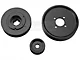 SR Performance Underdrive Pulleys; Black (Late 01-04 Mustang GT)