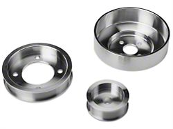 SR Performance Underdrive Pulleys; Polished (94-95 5.0L Mustang)