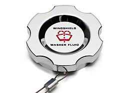 SpeedForm Modern Billet Washer Fluid Cap; Chrome (96-04 Mustang)