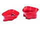 SR Performance Grille Induction Kit; Red (15-17 Mustang GT w/ Stock or V-Series Grille)