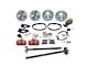 SSBC-USA 4-Wheel Disc Brake Conversion Kit with 5-Lug Axles and Vented Rotors; Red Calipers (87-92 Mustang)
