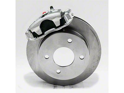 SSBC-USA Rear Drum to Disc Brake Conversion Kit with Cross-Drilled/Slotted Rotors; Zinc Calipers (87-92 Mustang)