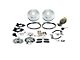SSBC-USA Rear Drum to Disc Brake Conversion Kit with Cross-Drilled/Slotted Rotors; Zinc Calipers (87-92 Mustang)