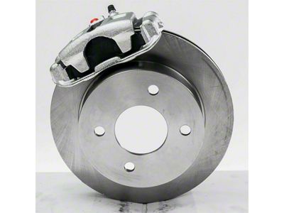 SSBC-USA Rear Drum to Disc Brake Conversion Kit with Cross-Drilled/Slotted Rotors; Zinc Calipers (1993 Mustang)