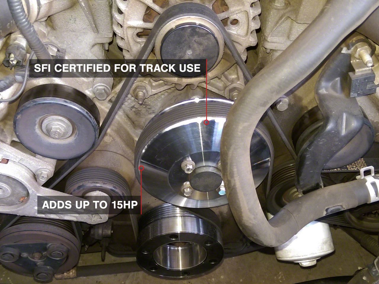 SR Performance Mustang Underdrive Pulleys 41131 (0510 Mustang GT