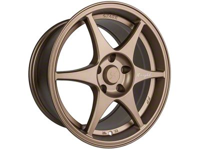 Stage Wheels Knight Matte Bronze Wheel; 18x9.5 (10-15 Camaro LS, LT)