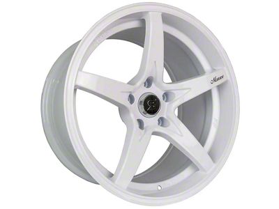 Stage Wheels Monroe White Wheel; Rear Only; 18x10 (10-15 Camaro LS, LT)