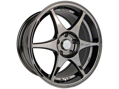 Stage Wheels Knight Black Chrome Wheel; 18x9.5 (94-98 Mustang)