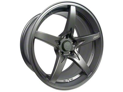 Stage Wheels Monroe Matte Gun Metal Wheel; 18x9; 22mm Offset (94-98 Mustang)