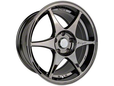 Stage Wheels Knight Black Chrome Wheel; 18x9.5; 22mm Offset (16-24 Camaro LS, LT)