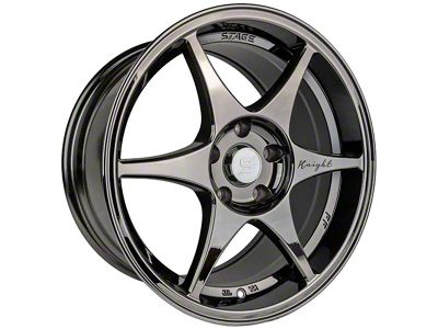 Stage Wheels Knight Black Chrome Wheel; 18x9.5 (16-24 Camaro LS, LT)