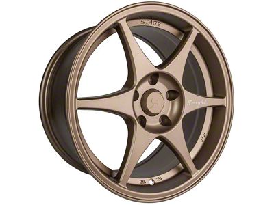 Stage Wheels Knight Matte Bronze Wheel; 18x9.5; 22mm Offset (16-24 Camaro LS, LT)