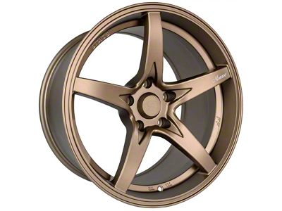 Stage Wheels Monroe Matte Bronze Wheel; Rear Only; 18x10 (16-24 Camaro LS, LT)