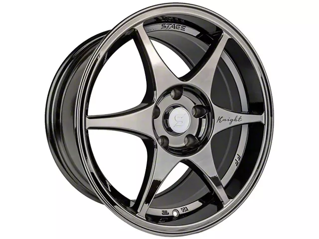 Stage Wheels Knight Black Chrome Wheel; 18x9.5 (99-04 Mustang)