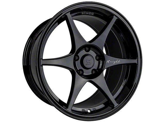 Stage Wheels Knight Black Wheel; 18x9.5 (99-04 Mustang)