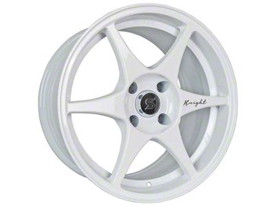 Stage Wheels Knight White Wheel; 18x9.5; 22mm Offset (99-04 Mustang)