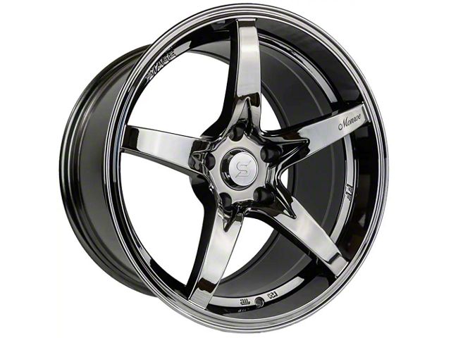 Stage Wheels Monroe Black Chrome Wheel; 18x9 (99-04 Mustang)