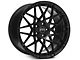 Staggered RTR Tech Mesh Gloss Black Wheel and NITTO NT555 G2 Tire Kit; 19x9.5/10.5 (05-14 Mustang GT w/o Performance Pack, V6)