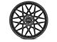 Staggered RTR Tech Mesh Satin Charcoal Wheel and Sumitomo Maximum Performance HTR Z5 Tire Kit; 20x9.5/10.5 (05-14 Mustang GT w/o Performance Pack, V6)