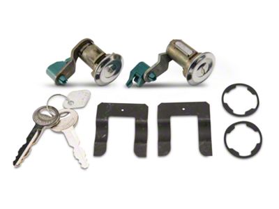 OPR Door Lock Set; Stainless Steel (90-93 Mustang)