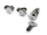 Lock Set; Stainless Steel (87-93 Mustang)
