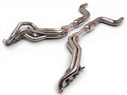 Stainless Power 1-7/8-Inch Catted Long Tube Headers; Factory Connect (15-26 Mustang GT, Dark Horse)