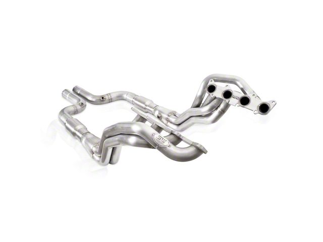 Stainless Works 2-Inch Long Tube Headers; Catted; Aftermarket Connect (15-23 Mustang GT w/ SW, MBRP or Corsa Cat-Back)
