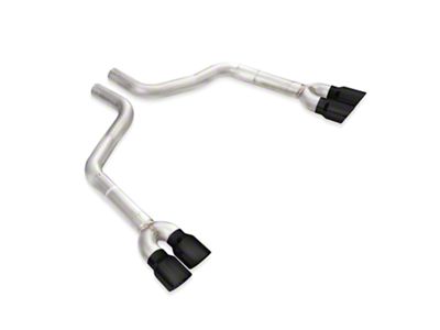 Stainless Works Muffler Delete Axle-Back Exhaust with Black Tips (15-23 5.7L HEMI Challenger)