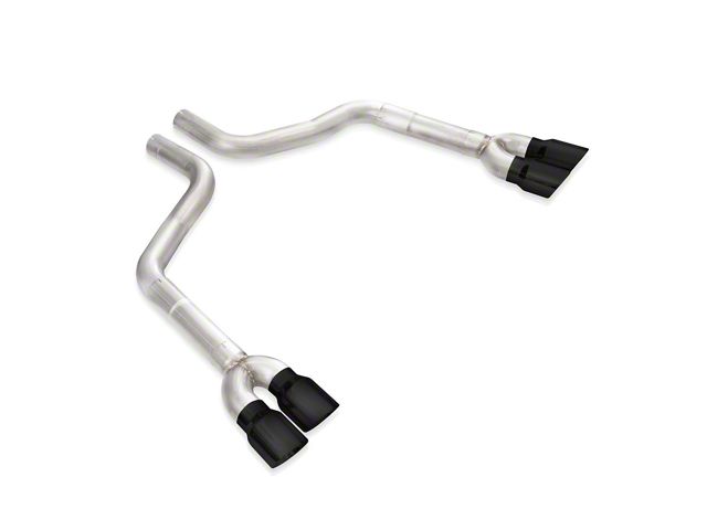 Stainless Works Muffler Delete Axle-Back Exhaust with Black Tips (15-23 6.2L HEMI Challenger)