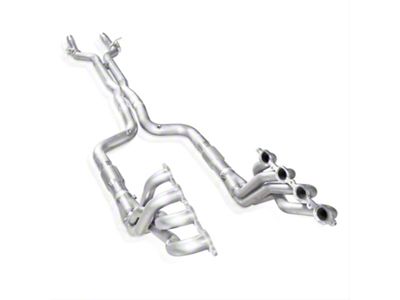 Stainless Works 2-Inch Catted Long Tube Headers with AFM Valve Delete Plate; Factory Connect (16-24 Camaro SS w/ Factory or Stainless Works Axle-Back Exhaust)