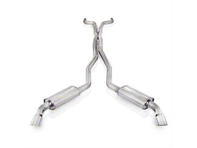 Stainless Works Muffler Delete Cat-Back Exhaust with Polished Tips; Factory Connect (12-15 Camaro ZL1)