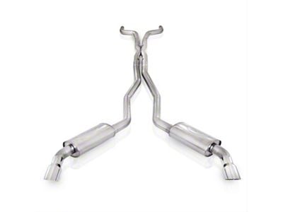Stainless Works S-Tube Turbo Cat-Back Exhaust with Polished Tips; Factory Connect (10-15 Camaro SS)
