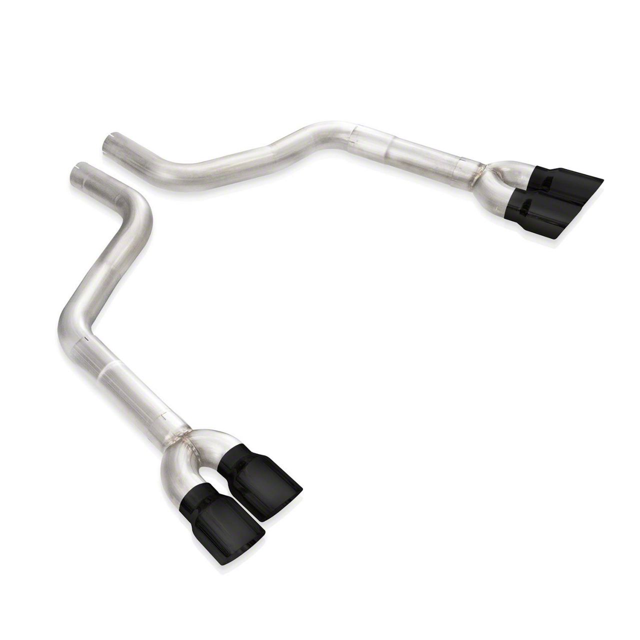 Stainless Works Challenger Muffler Delete AxleBack Exhaust with Black